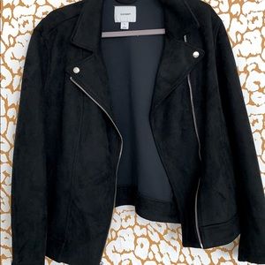 Black suede jacket
